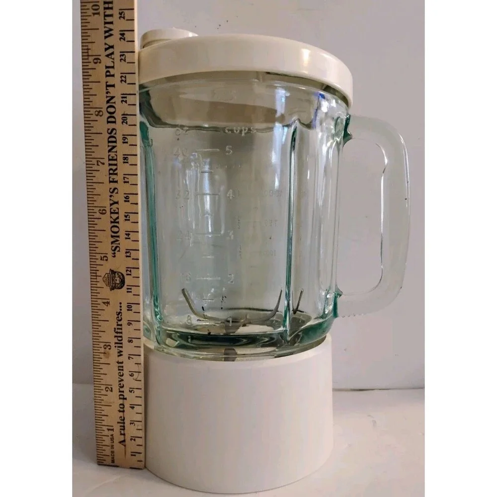 KitchenAid Blender Glass Jar Replacement Pitcher Lid Base Blade KSB5 KSB3 White